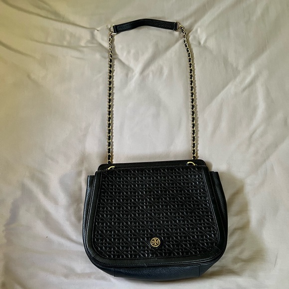 Tory Burch quilted black bag - Picture 1 of 9